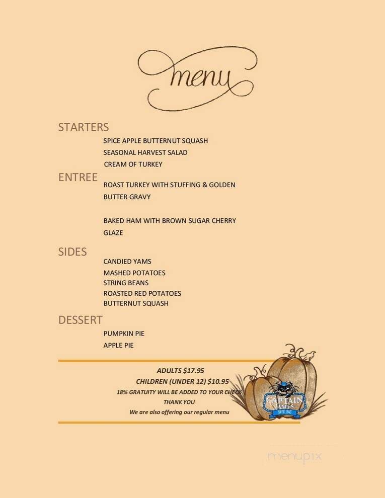 Menu page 1