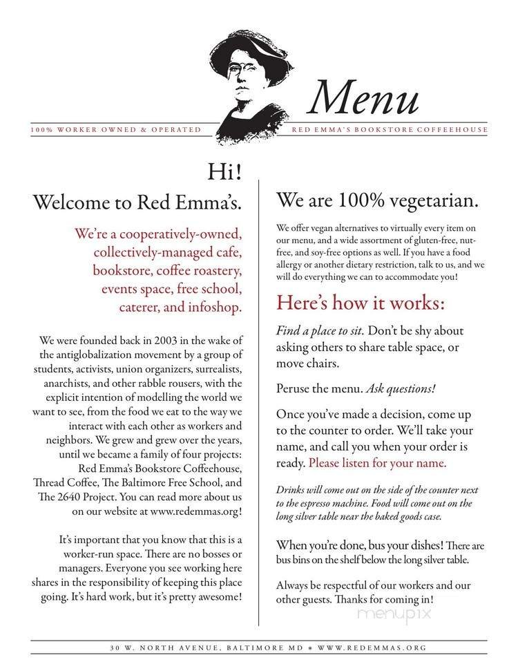 Menu page 1