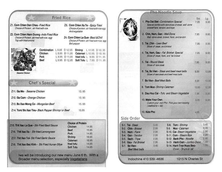 Menu page 2