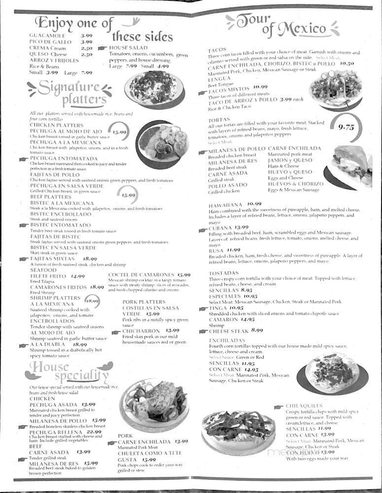 Menu page 1