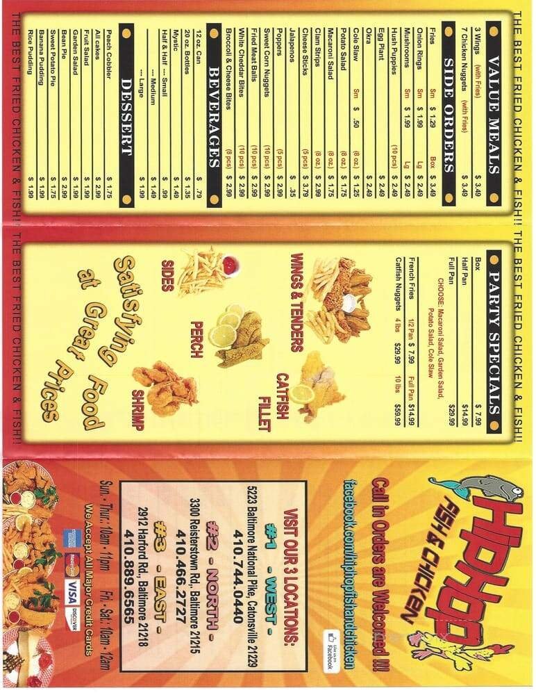Menu page 2