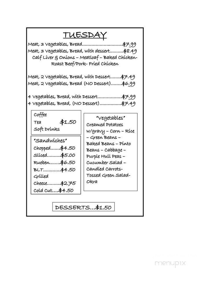 Menu page 2