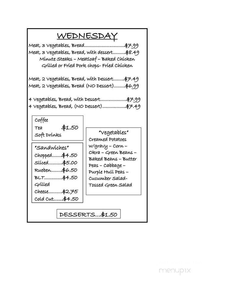 Menu page 3