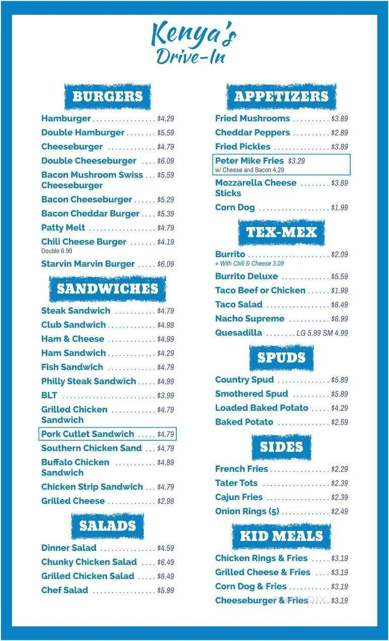 Menu page 2