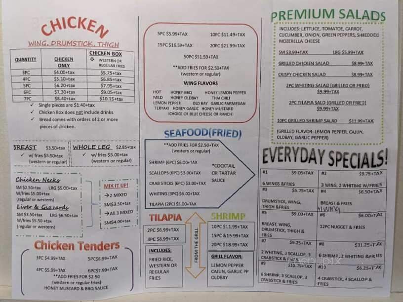 Menu page 1