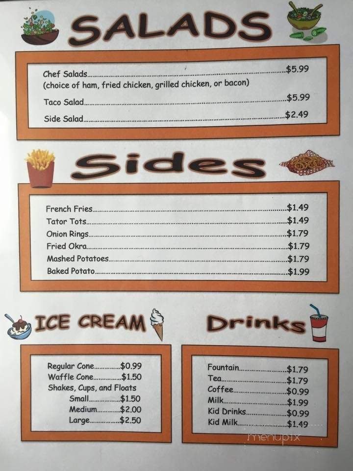 Menu page 1