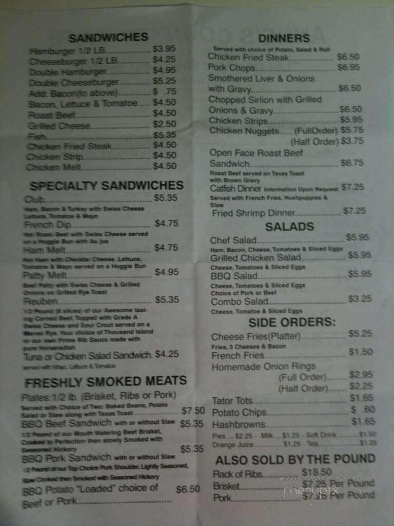 Menu page 2