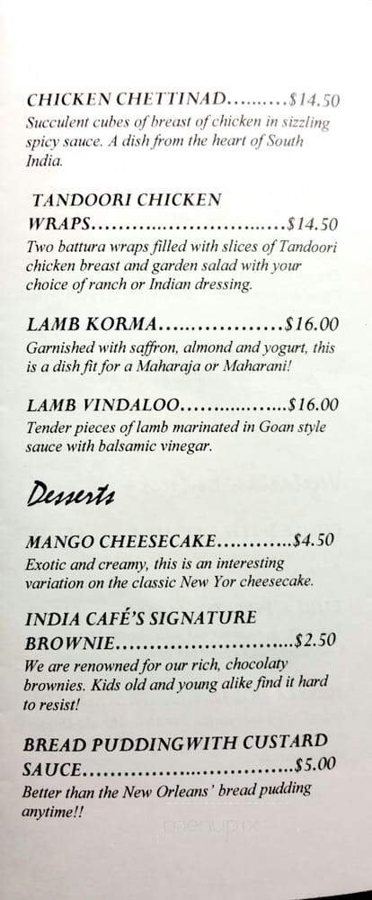 Menu page 2