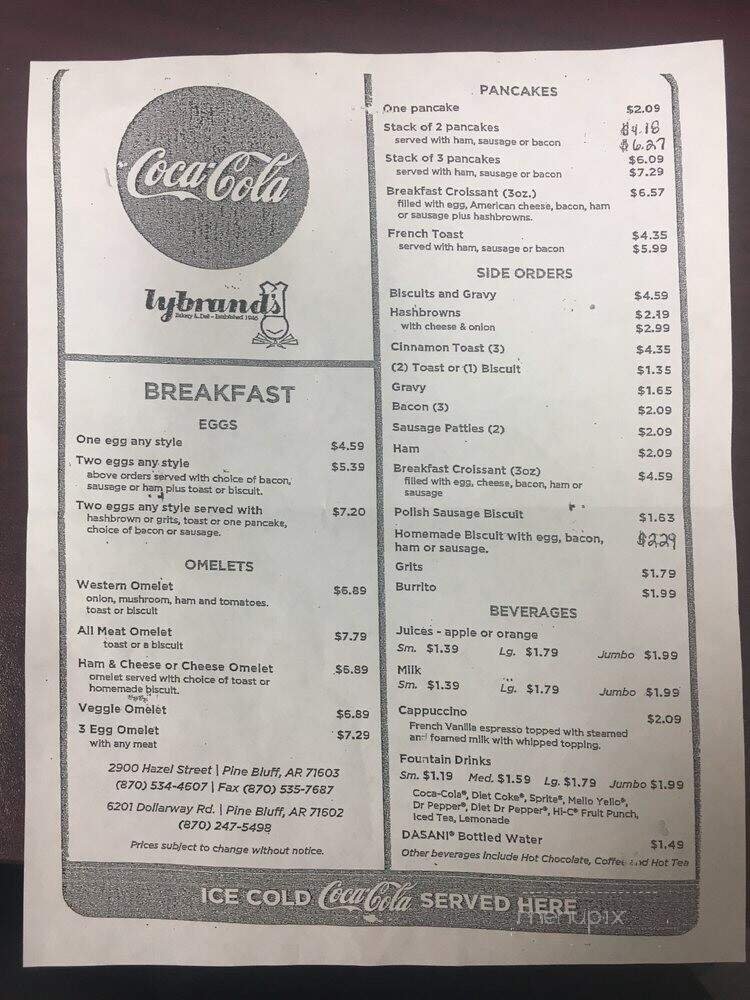 Menu page 2