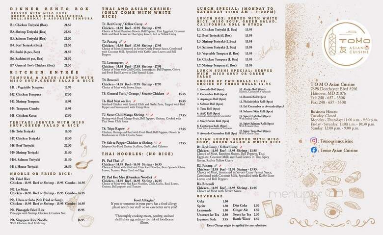 Menu page 2