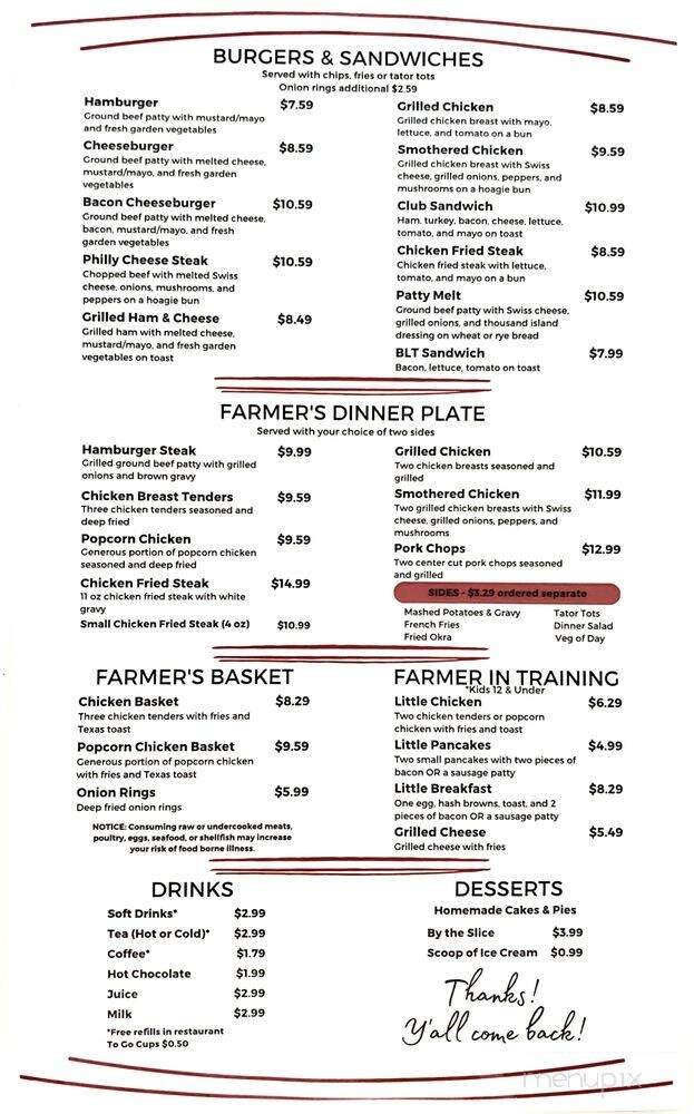 Menu page 1