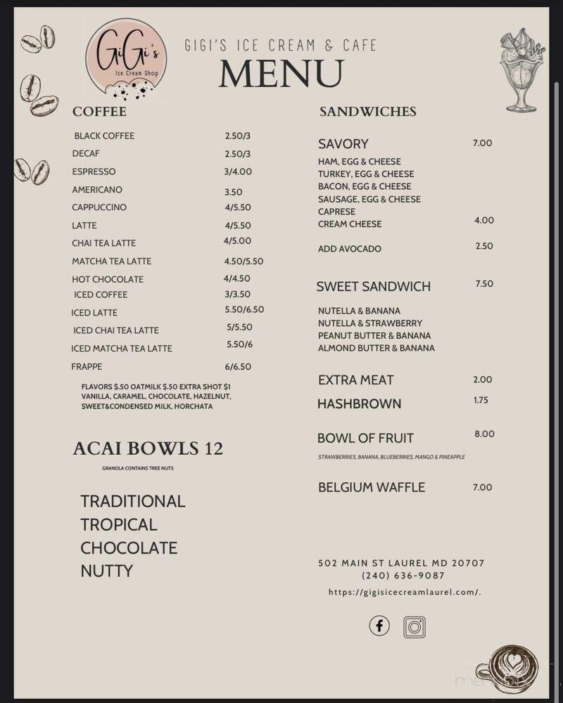 Menu page 2