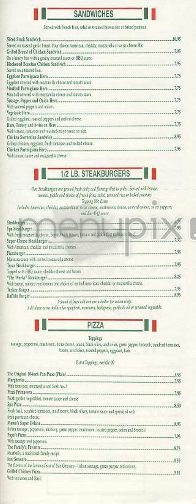 Menu page 2