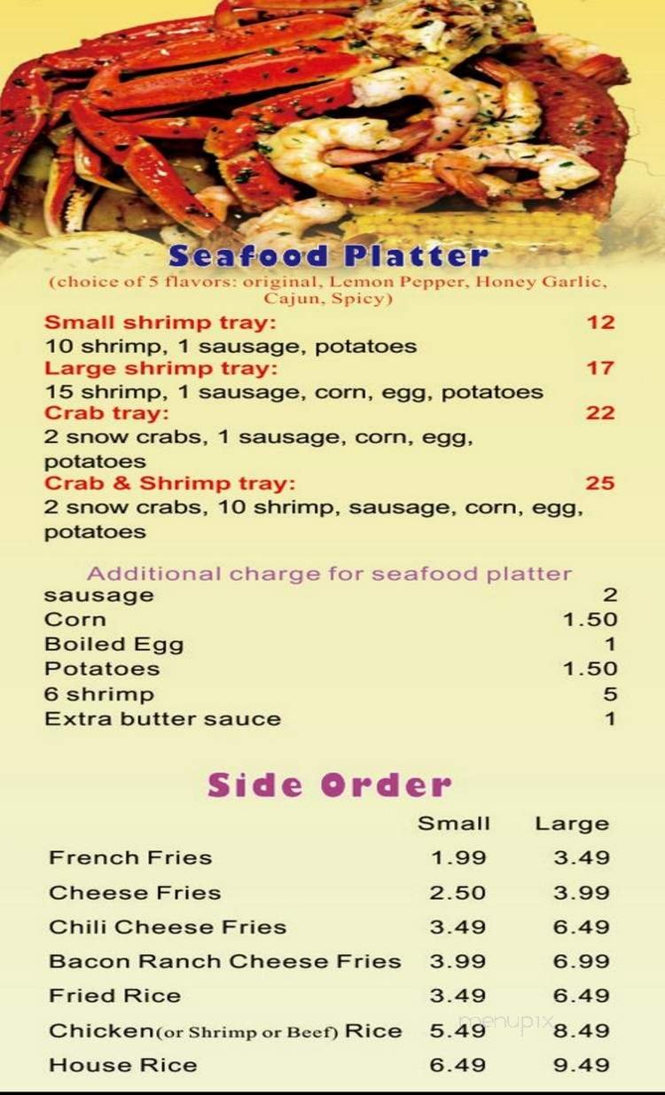 Menu page 1
