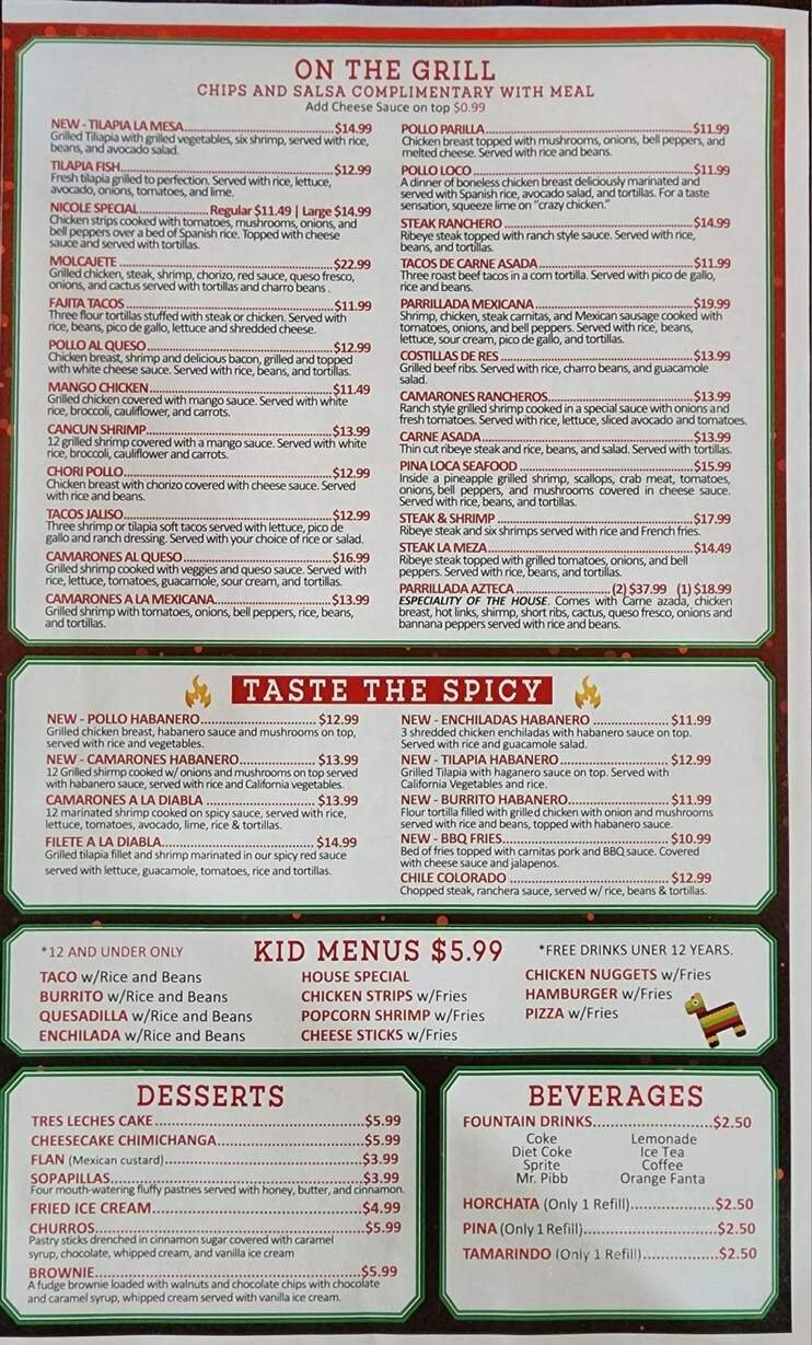 Menu page 2