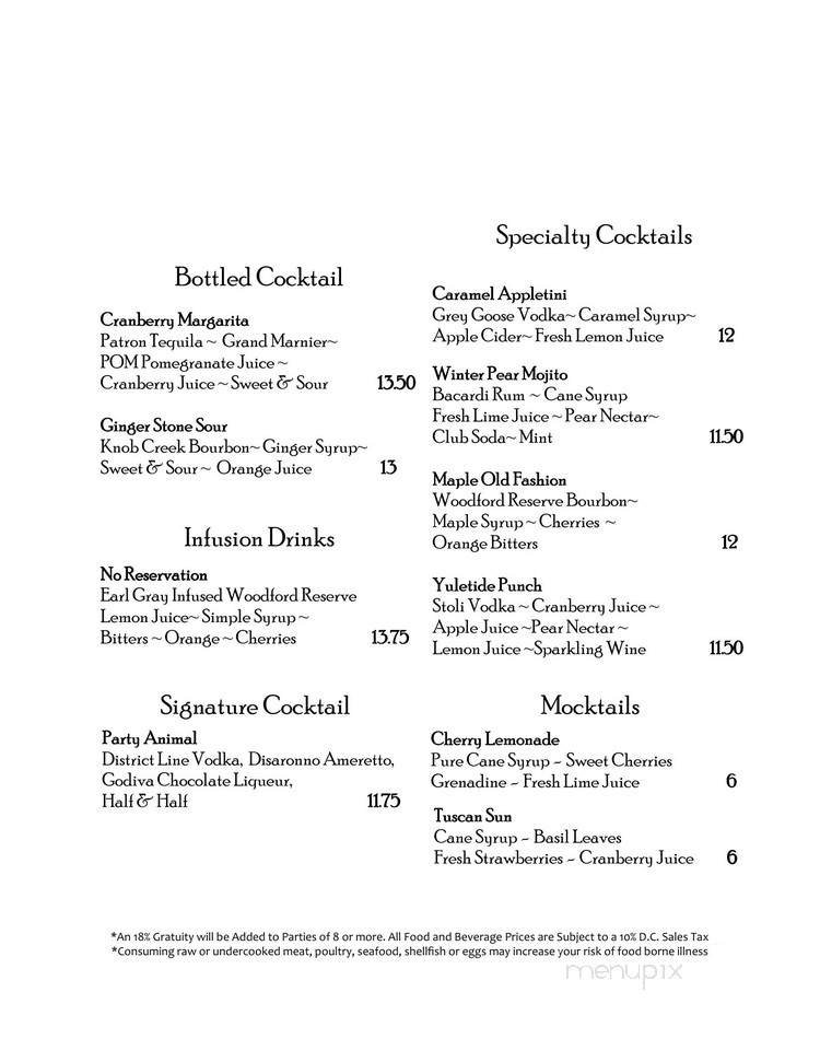 Menu page 1