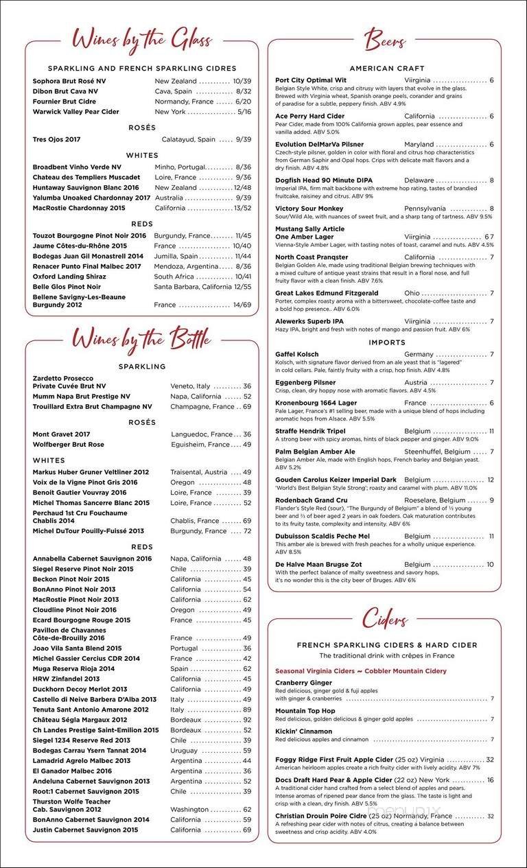 Menu page 1