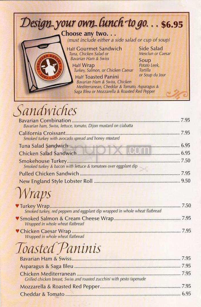 Menu page 1