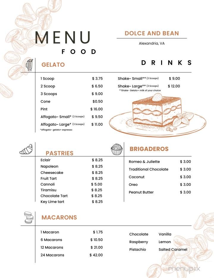 Menu page 1
