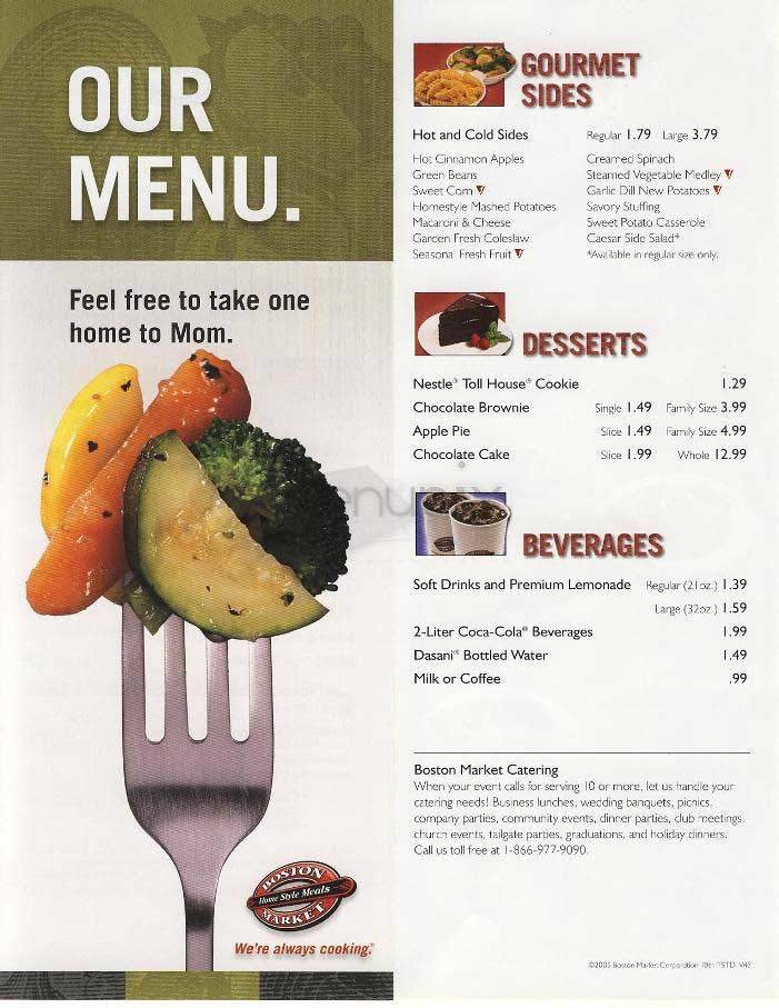 Menu page 1