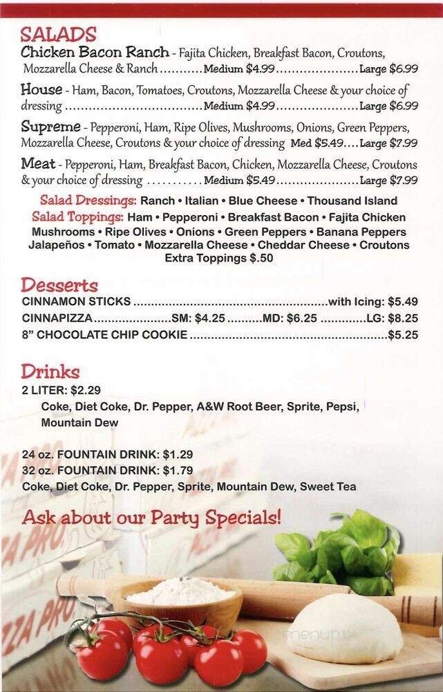 Menu page 3