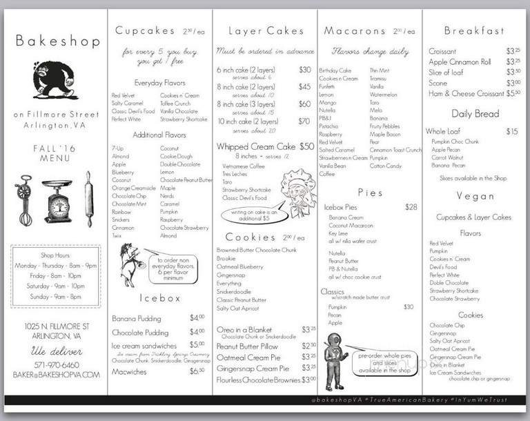 Menu page 1