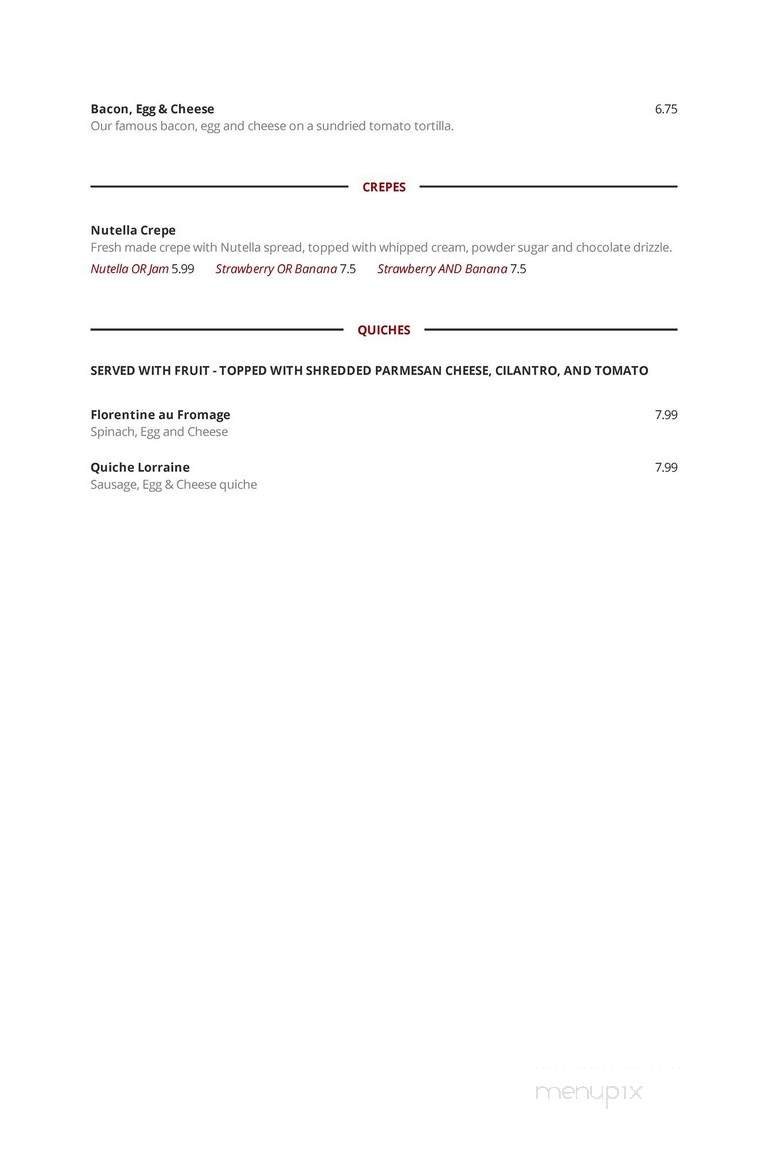 Menu page 2