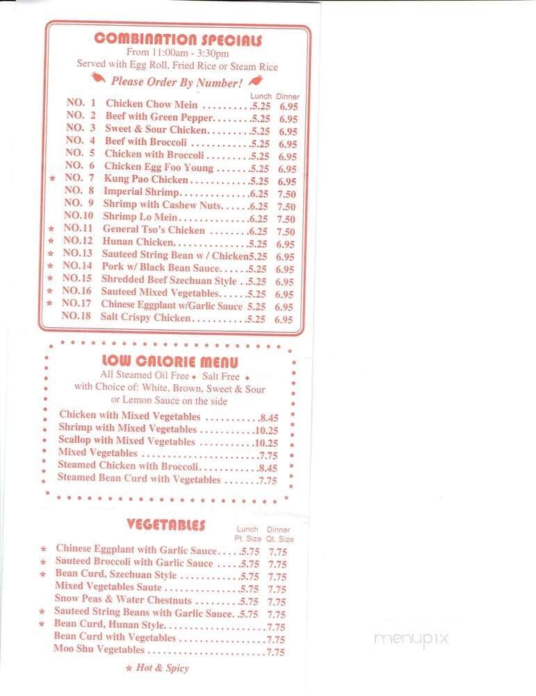 Menu page 1