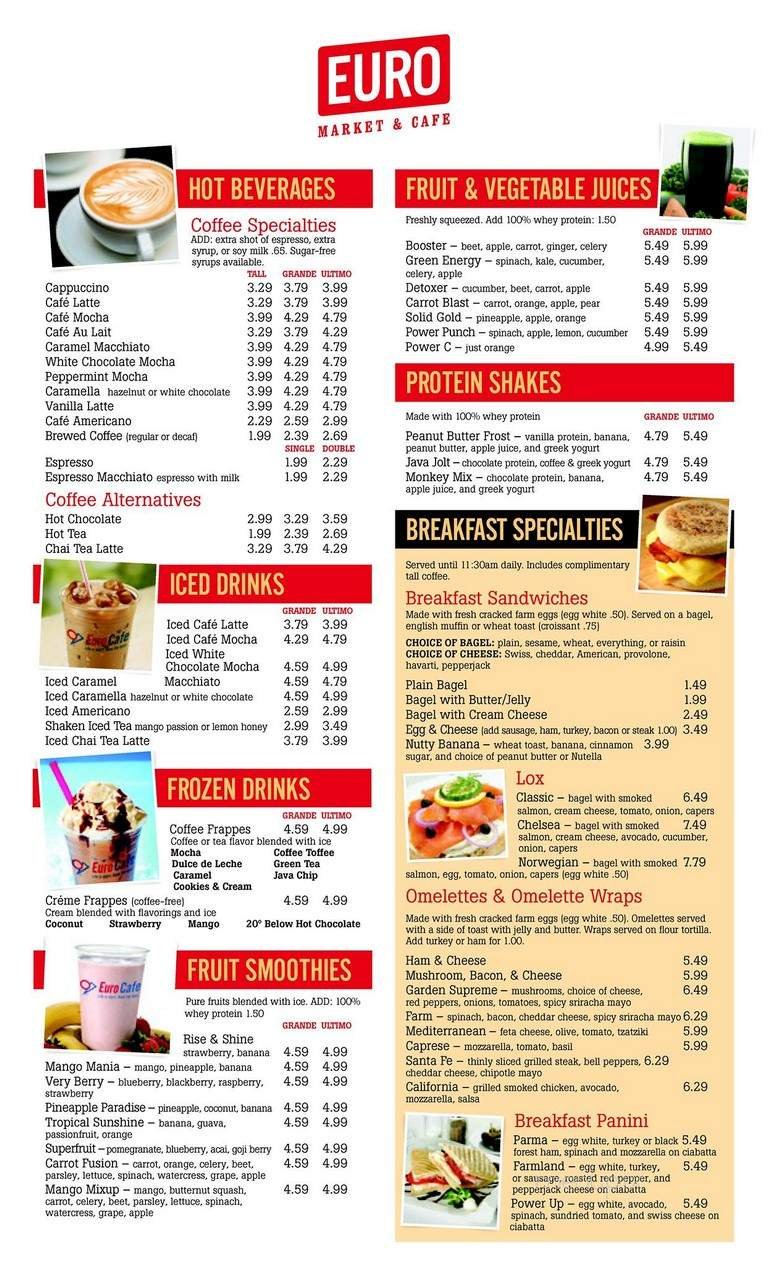 Menu page 1