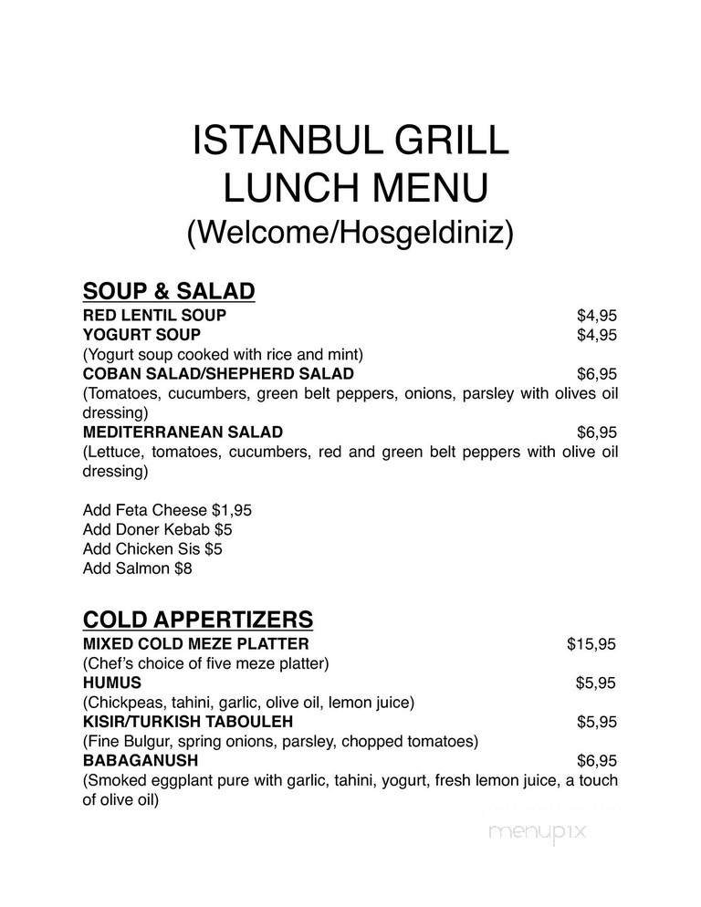 Menu page 1