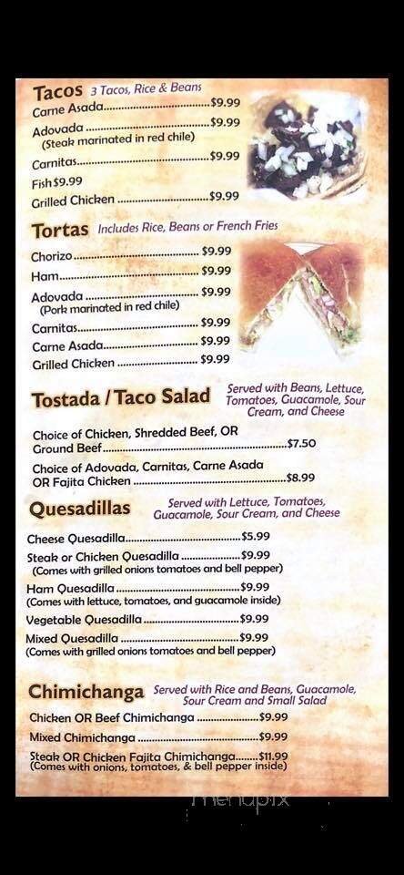 Menu page 2