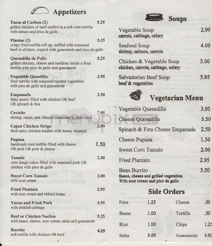 Menu page 2