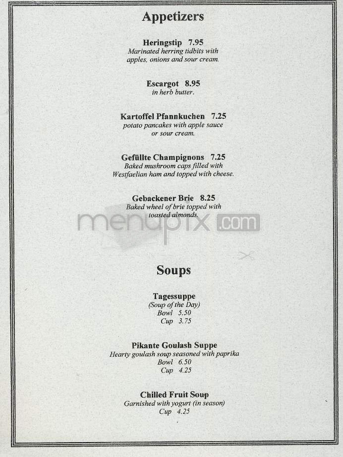 Menu page 1