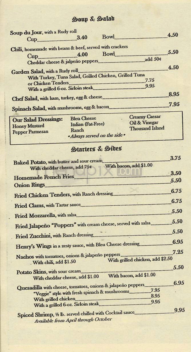 Menu page 2