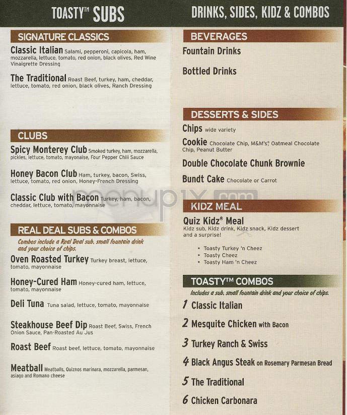 Menu page 2
