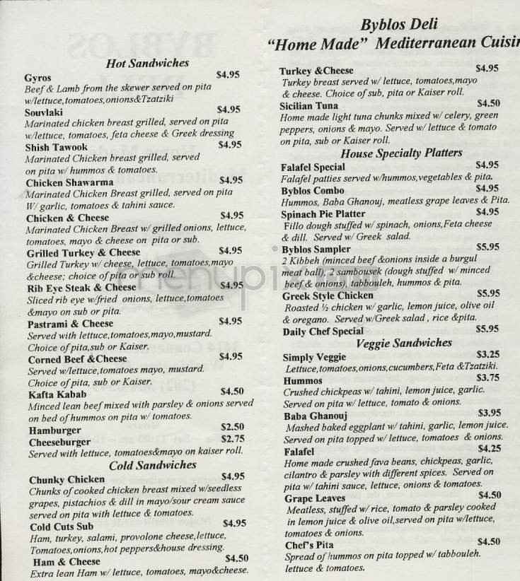 Menu page 2