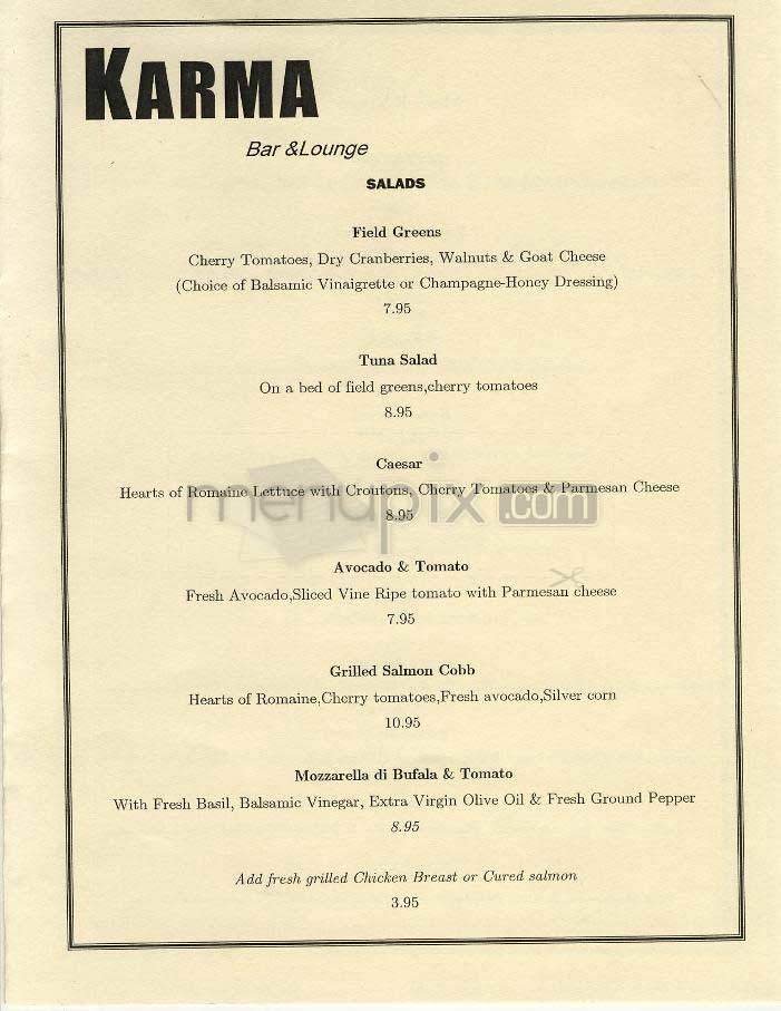 Menu page 1