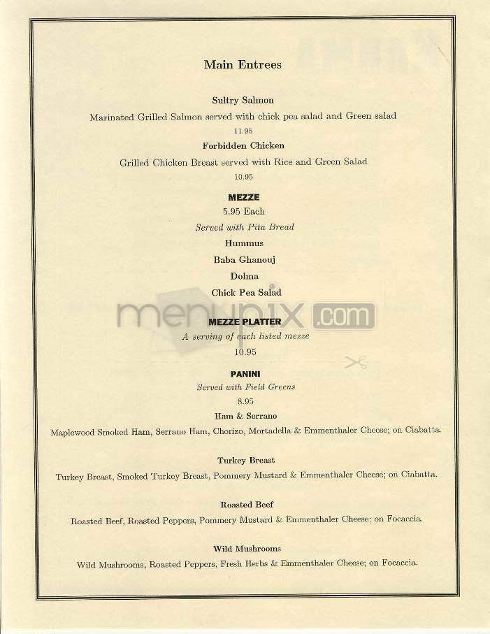 Menu page 2
