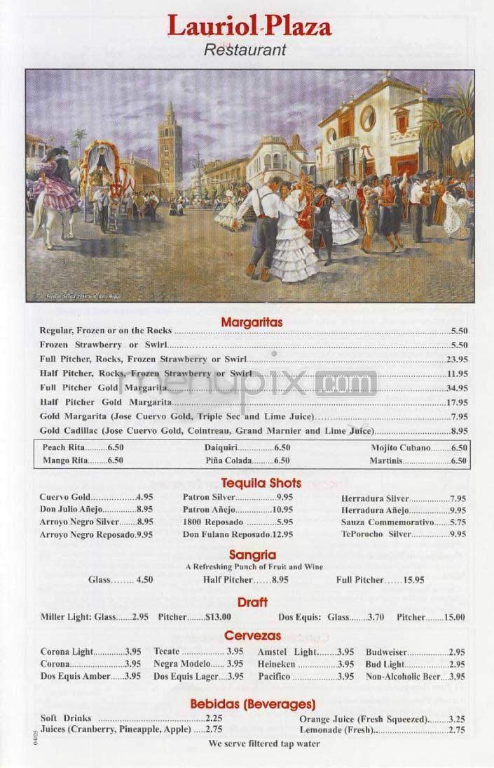 Menu page 1