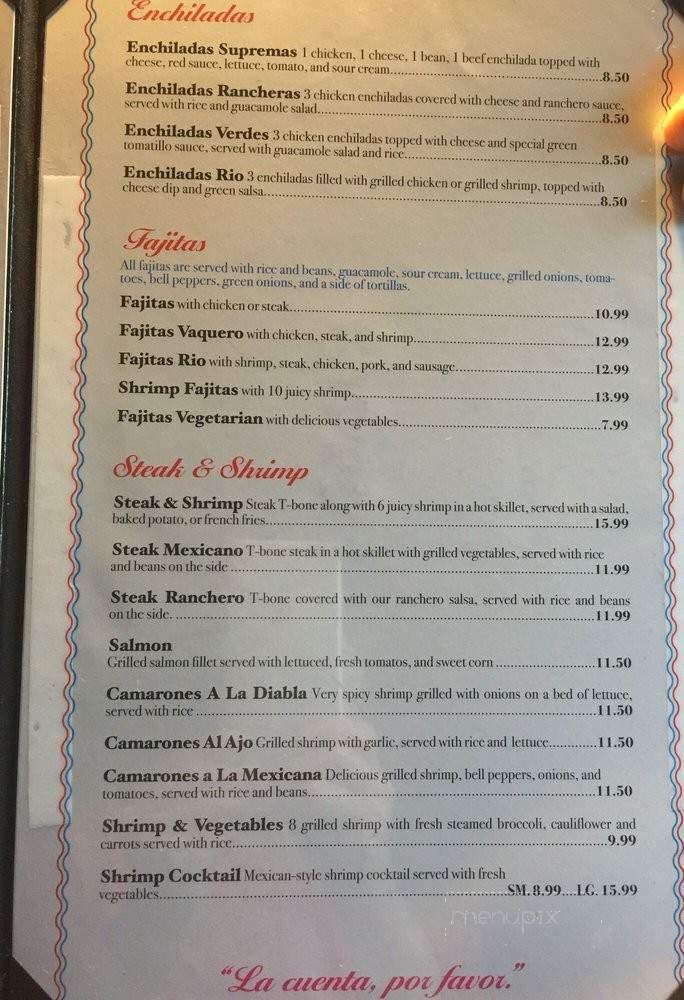 Menu page 1