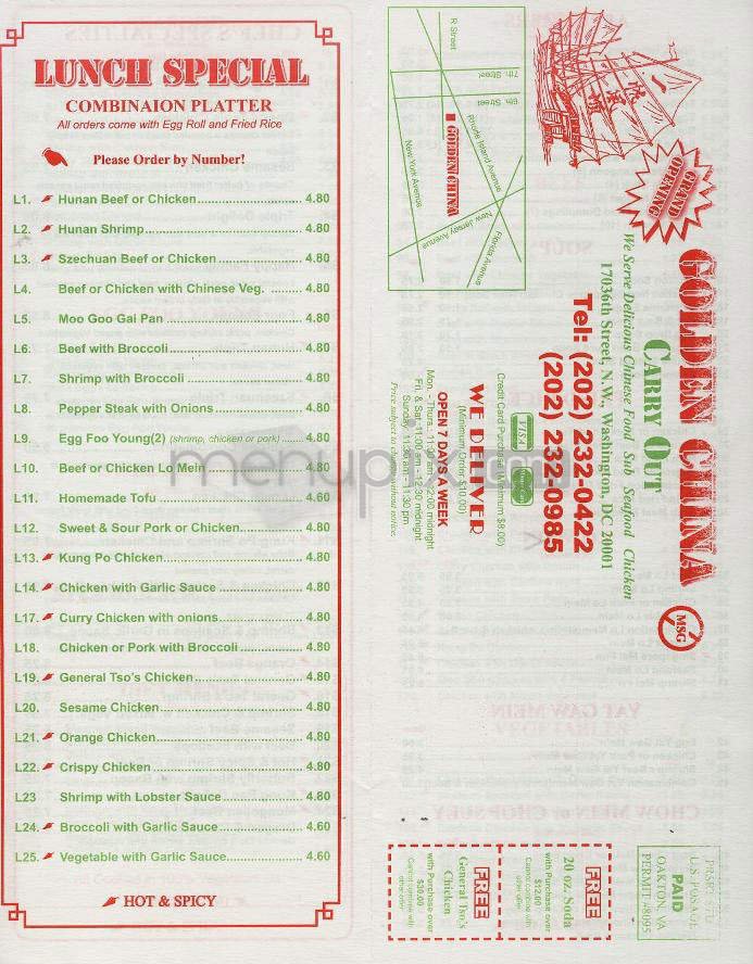 Menu page 1