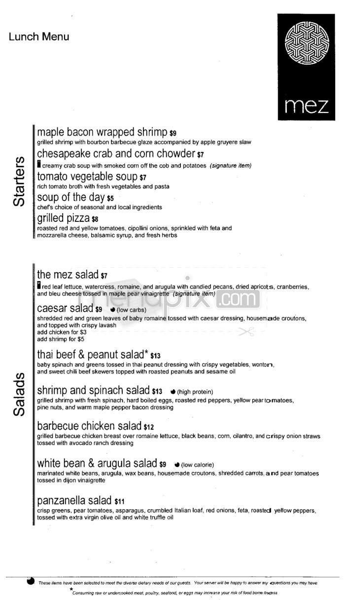 Menu page 2