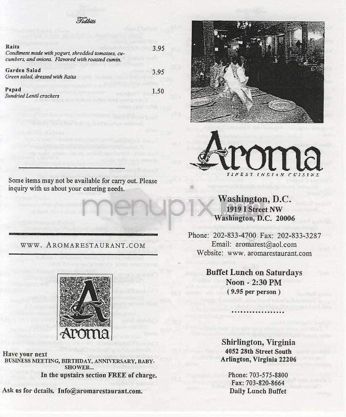 Menu page 1