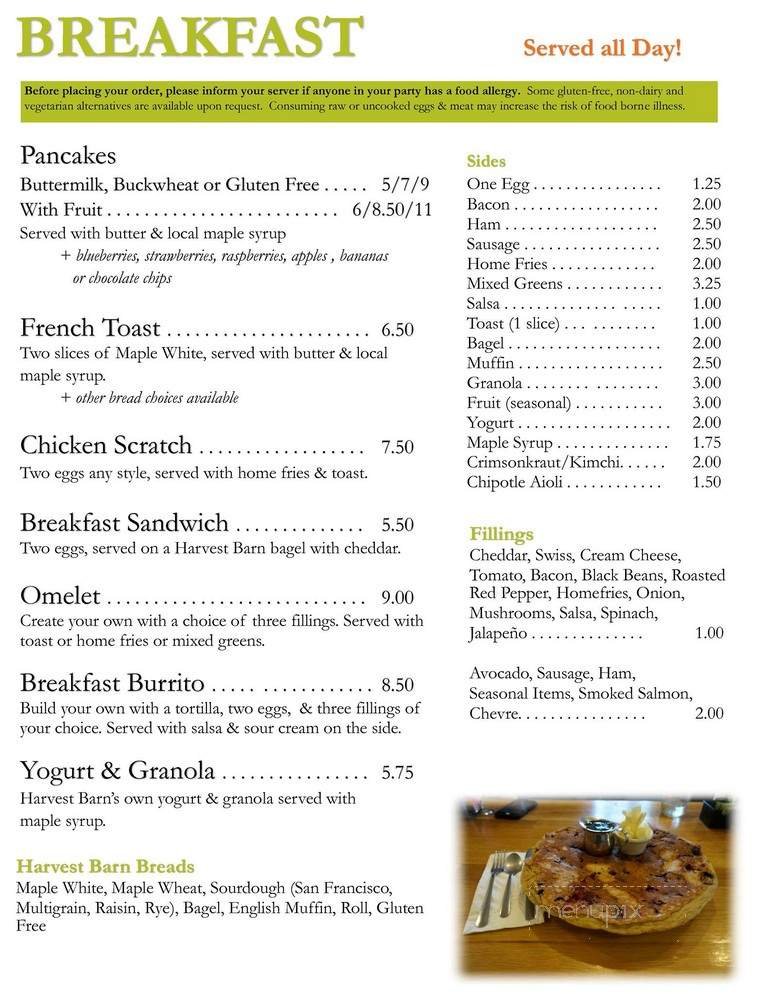 Menu page 2