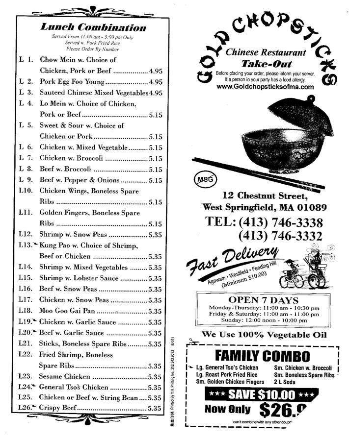 Menu page 1