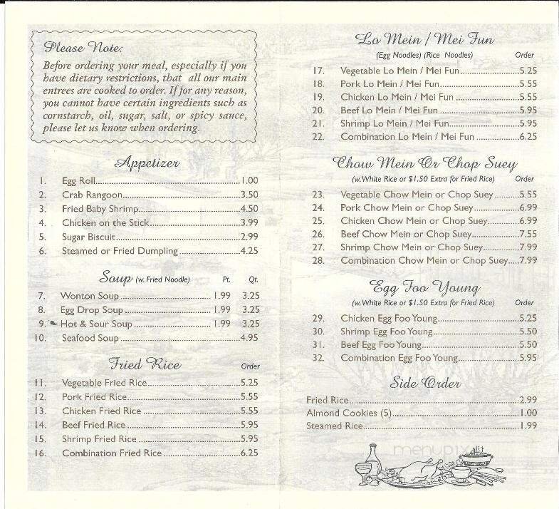 Menu page 2