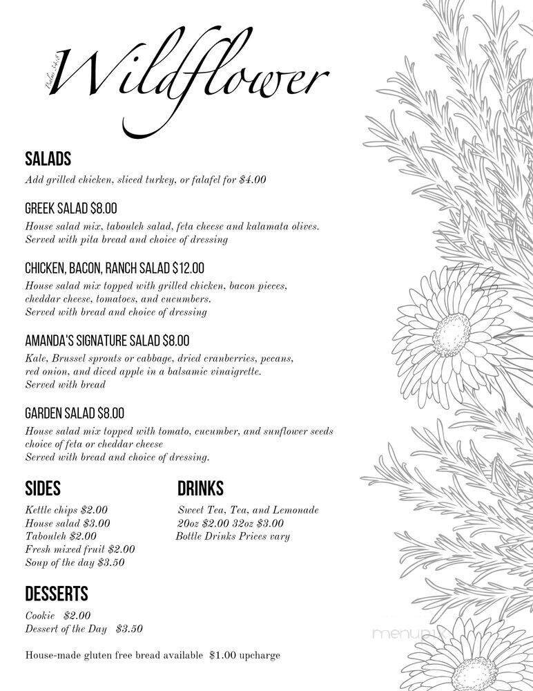 Menu page 1