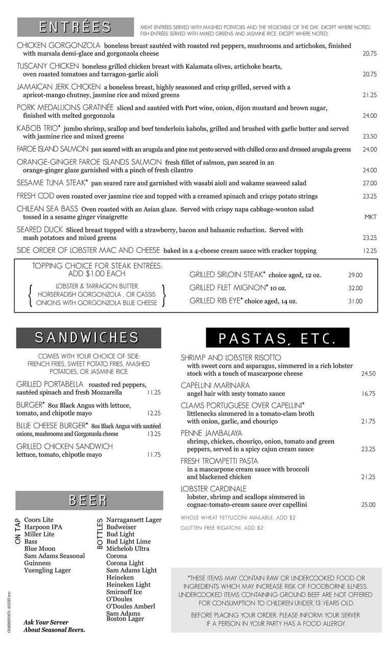 Menu page 2