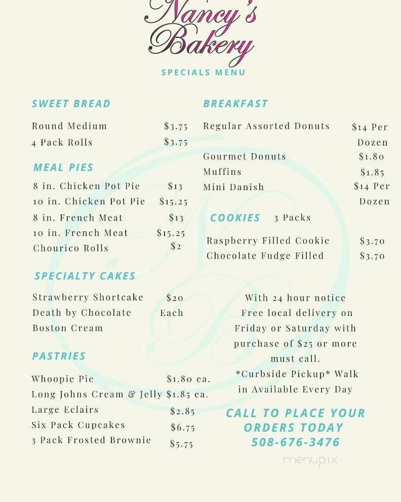 Menu page 1