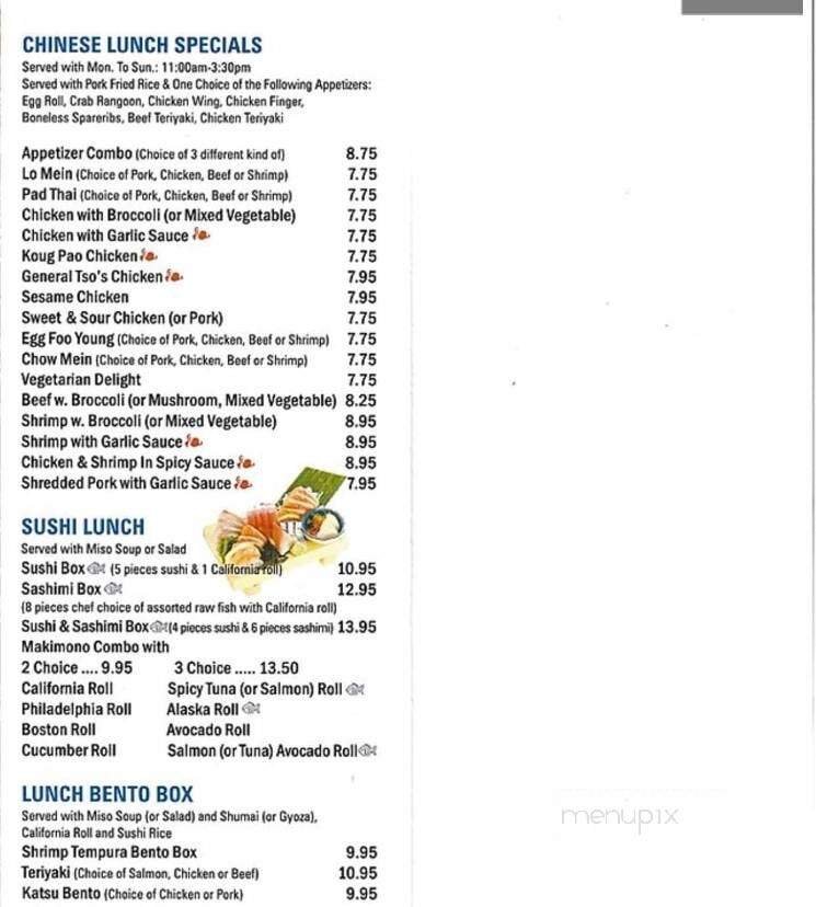 Menu page 2